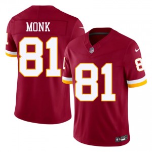 WAS Art Monk #81 Men Premium Football Embroidery Jersey - Burgundy Edition 89085401