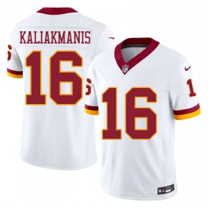 Athan Kaliakmanis WAS Commanders #16 Men Exclusive Football Stitched Jersey - White Edition 37302061