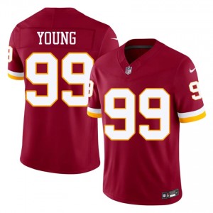 WAS Chase Young #99 Men Exclusive Football Embroidery Jersey - Burgundy Edition 20352501