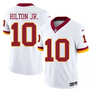 Chris Hilton Jr. WAS Commanders #10 Men Limited Football Stitched Jersey - White Edition 21624877