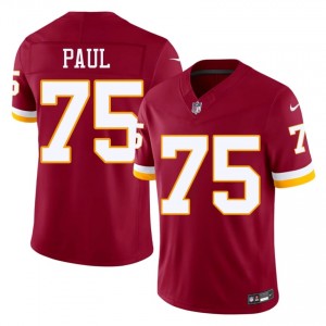 Commanders Chris Paul #75 Men Iconic Football Embroidery Jersey - Burgundy Edition 44726539