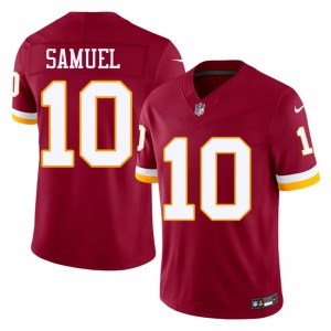 Commanders Curtis Samuel #10 Men Classic Football Embroidery Jersey - Burgundy Edition 17876968