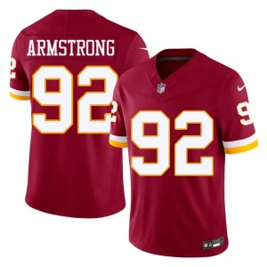 Washington Dorance Armstrong #92 Men Player Football Embroidery Jersey - Burgundy Edition 92634298