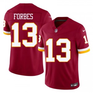 Washington Commanders Emmanuel Forbes #13 Men Essential Football Embroidery Jersey - Burgundy Edition 17344149