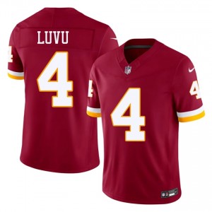 WAS Frankie Luvu #4 Men Limited Football Embroidery Jersey - Burgundy Edition 23722106