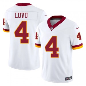 Frankie Luvu Washington Commanders #4 Men Elite Thread Football Stitched Jersey - White Edition 28565589