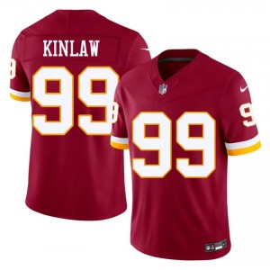 WAS Commanders Javon Kinlaw #99 Men NFL Football Embroidery Jersey - Burgundy Edition 11251252