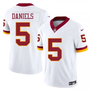 Jayden Daniels Commanders #5 Men Classic Football Stitched Jersey - White Edition 77633429