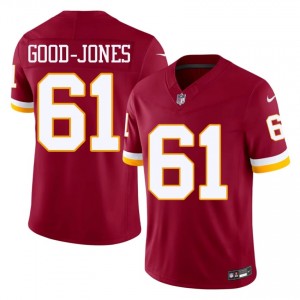 WAS Commanders Julian Good-Jones #61 Men Durable Football Embroidery Jersey - Burgundy Edition 99935886