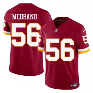 WAS Commanders Kain Medrano #56 Men Elite Thread Football Embroidery Jersey - Burgundy Edition 60226987