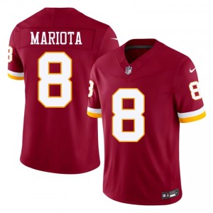 WAS Commanders Marcus Mariota #8 Men Authentic Football Embroidery Jersey - Burgundy Edition 78646937