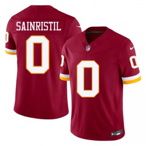 Commanders Mike Sainristil #0 Men NFL Football Embroidery Jersey - Burgundy Edition 51689659