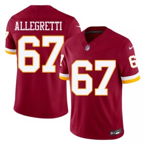 Washington Commanders Nick Allegretti #67 Men NFL Football Embroidery Jersey - Burgundy Edition 49388458