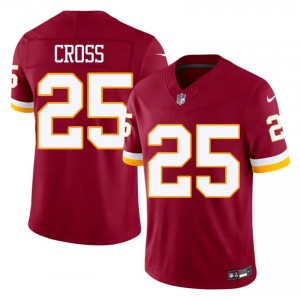 WAS Nick Cross #25 Men Essential Football Embroidery Jersey - Burgundy Edition 20536153