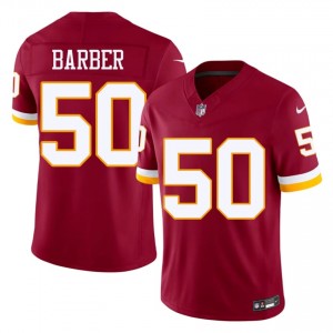 Washington Commanders Ricky Barber #50 Men Authentic Football Embroidery Jersey - Burgundy Edition 48296290