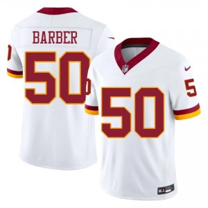 Ricky Barber Commanders #50 Men Limited Football Stitched Jersey - White Edition 33405826