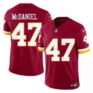 Washington Robert McDaniel #47 Men Iconic Football Embroidery Jersey - Burgundy Edition 57111413