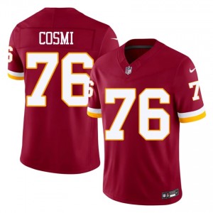 WAS Commanders Sam Cosmi #76 Men Classic Football Embroidery Jersey - Burgundy Edition 10035036