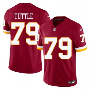 Washington Commanders Shy Tuttle #79 Men Exclusive Football Embroidery Jersey - Burgundy Edition 53806327