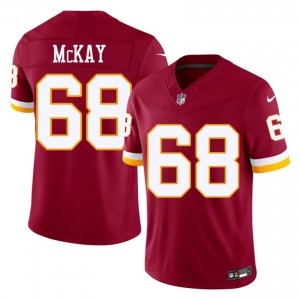WAS Timothy McKay #68 Men Exclusive Football Embroidery Jersey - Burgundy Edition 31062617
