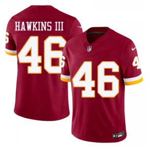 WAS Commanders Tre Hawkins III #46 Men Player Football Embroidery Jersey - Burgundy Edition 40060498