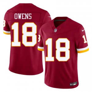 Washington Commanders Tyler Owens #18 Men Premium Football Embroidery Jersey - Burgundy Edition 62667009