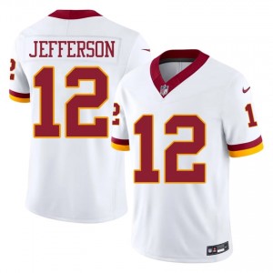 Van Jefferson Washington Commanders #12 Men Authentic Football Stitched Jersey - White Edition 40632175
