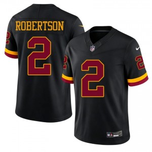 #2 Amik Robertson Commanders Men Essential Football Stitch Jersey - Black Edition 85166671
