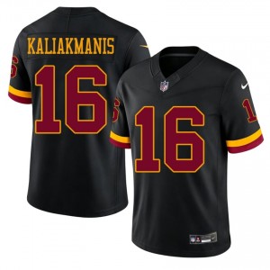 #16 Athan Kaliakmanis Washington Men Pro Cut Football Sewn Jersey - Black Edition 71822905