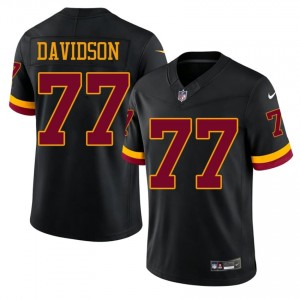 #77 DJ Davidson Washington Commanders Men Limited Football Stitch Jersey - Black Edition 30519064
