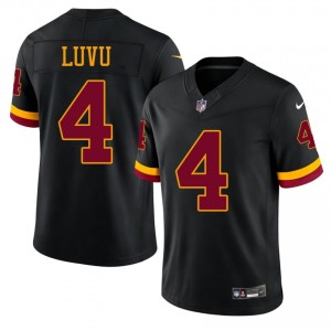 #4 Frankie Luvu Commanders Men Exclusive Football Stitch Jersey - Black Edition 12020398