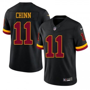 #11 Jeremy Chinn Commanders Men Elite Thread Football Sewn Jersey - Black Edition 90244502