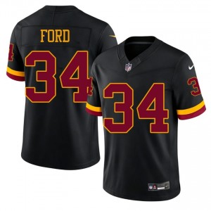 #34 Jerome Ford Washington Men Authentic Football Sewn Jersey - Black Edition 95181780