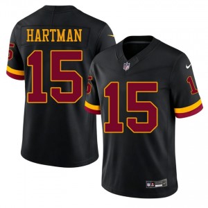 #15 Sam Hartman Washington Commanders Men Exclusive Football Stitch Jersey - Black Edition 93996055