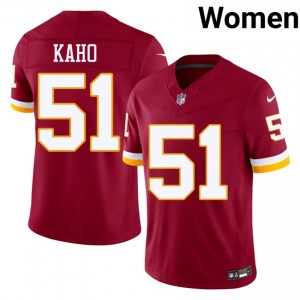 Washington Ale Kaho #51 Women Player Football Embroidery Jersey - Burgundy Edition 99405772