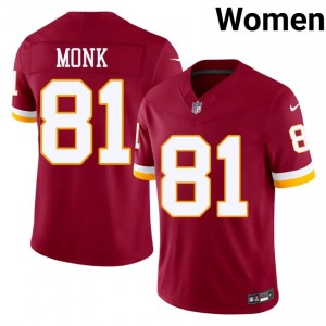 WAS Commanders Art Monk #81 Women Elite Thread Football Embroidery Jersey - Burgundy Edition 97991566