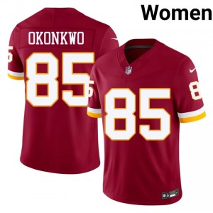 WAS Commanders Chig Okonkwo #85 Women Iconic Football Embroidery Jersey - Burgundy Edition 46043738