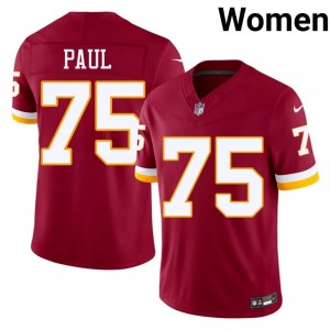 WAS Chris Paul #75 Women NFL Football Embroidery Jersey - Burgundy Edition 91915052