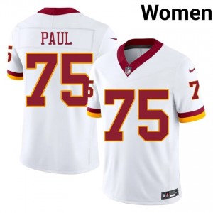 Chris Paul Washington Commanders #75 Women Gameday Football Stitched Jersey - White Edition 12265126
