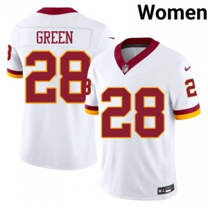 Darrell Green WAS Commanders #28 Women Iconic Football Stitched Jersey - White Edition 25983034
