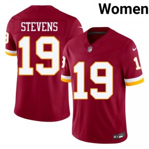 WAS Commanders Drew Stevens #19 Women Gameday Football Embroidery Jersey - Burgundy Edition 48432946