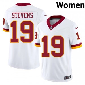 Drew Stevens Washington Commanders #19 Women Premium Football Stitched Jersey - White Edition 33031787