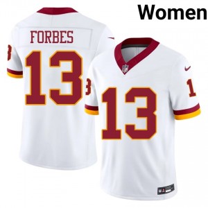 Emmanuel Forbes WAS #13 Women Premium Football Stitched Jersey - White Edition 45086127