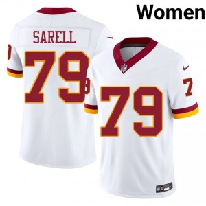 Foster Sarell Washington #79 Women Player Football Stitched Jersey - White Edition 49612178