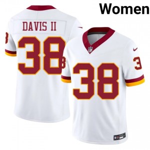 Fred Davis II Washington #38 Women Gameday Football Stitched Jersey - White Edition 99446400