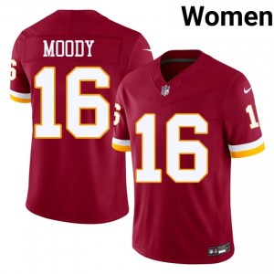 Washington Jake Moody #16 Women Authentic Football Embroidery Jersey - Burgundy Edition 80827512
