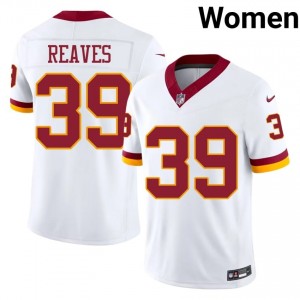 Jeremy Reaves WAS Commanders #39 Women Elite Thread Football Stitched Jersey - White Edition 39428547