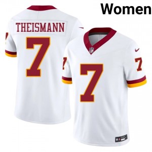 Joe Theismann Commanders #7 Women Limited Football Stitched Jersey - White Edition 13227279