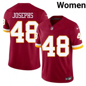 WAS Commanders Joshua Josephs #48 Women Limited Football Embroidery Jersey - Burgundy Edition 77217317