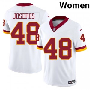 Joshua Josephs Washington #48 Women Elite Thread Football Stitched Jersey - White Edition 87898509